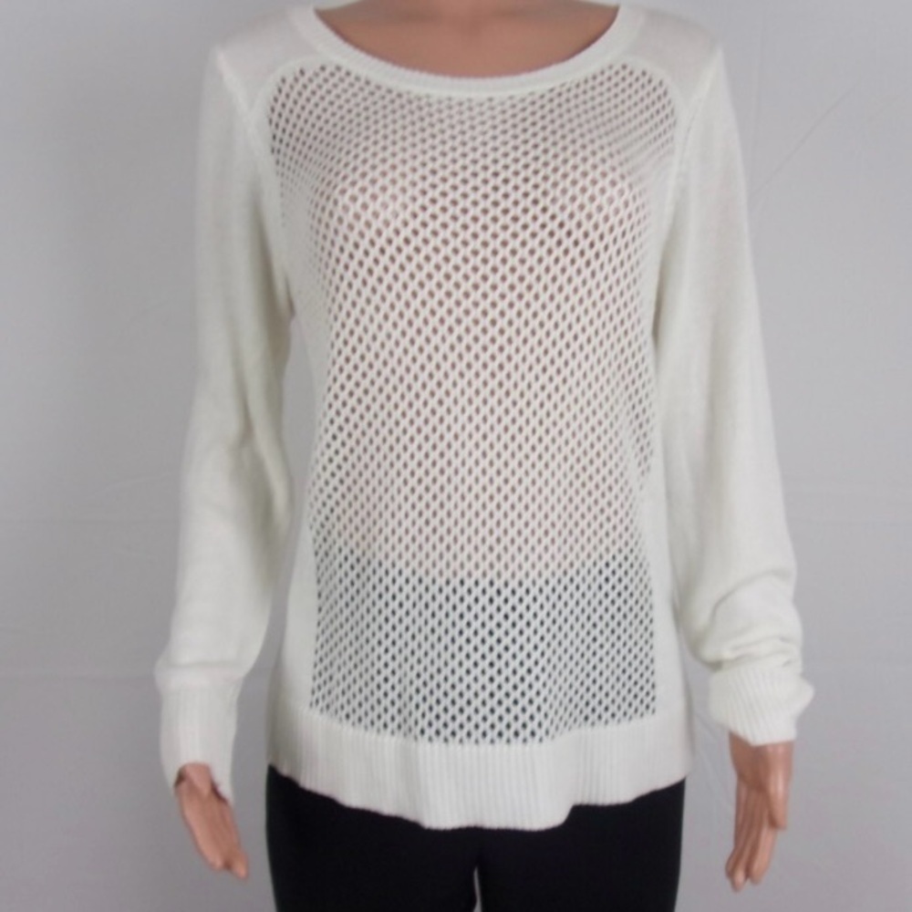 Apt 9 Women's Open-Knit White Sweater